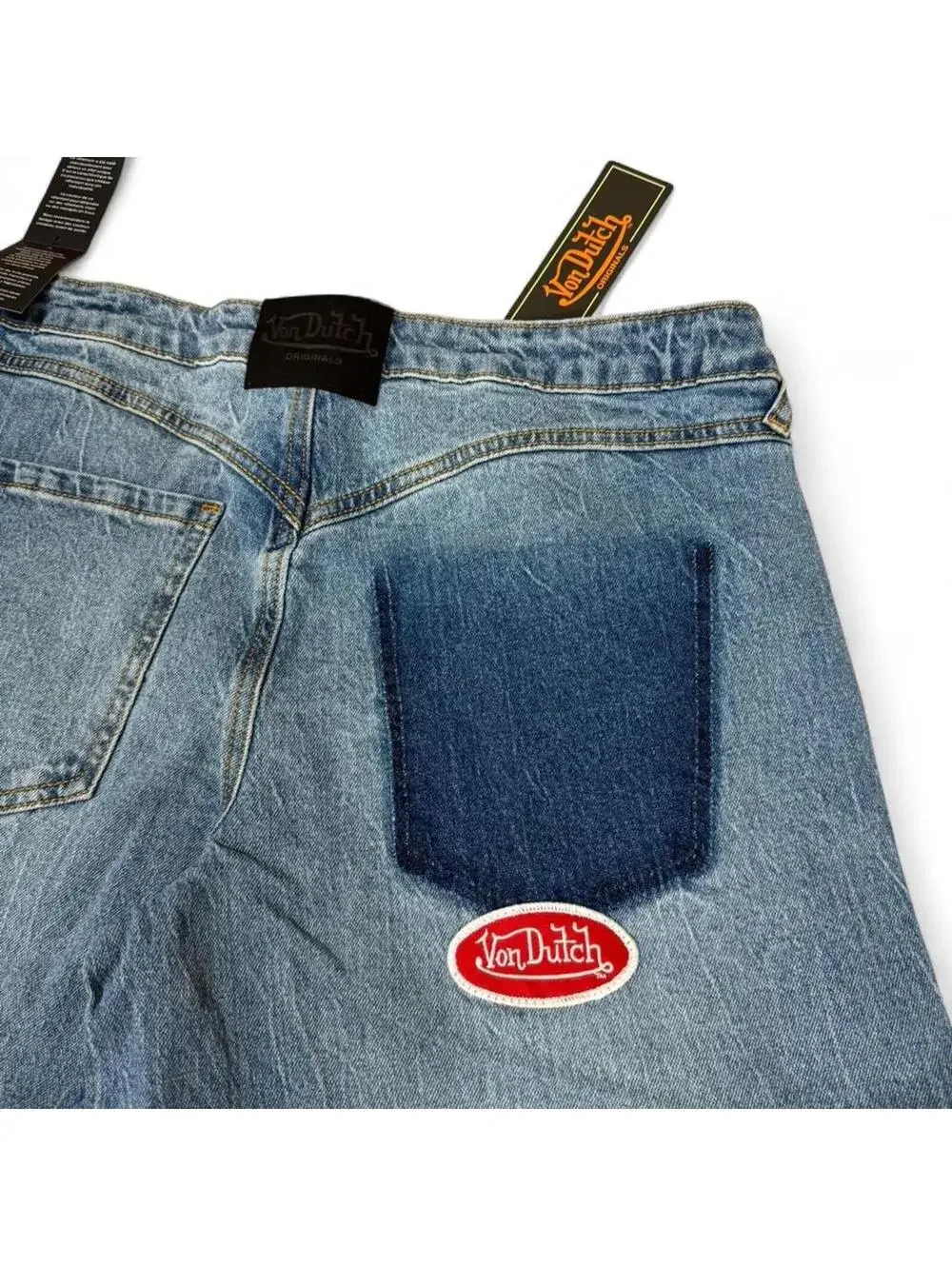 Von Dutch original y2k style baggy jeans with cool print - Picture 5 of 8